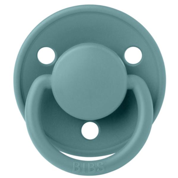 Соска круглая Bibs De lux 1010261C Унисекс/ 0 месяцев - 3 года/ Силикон/ Морской Зелёной photo 1