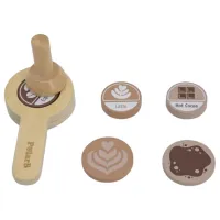 Joc de rol VIGA Wooden play set Coffee machine with accessories 3+ / Bucătărie photo 3