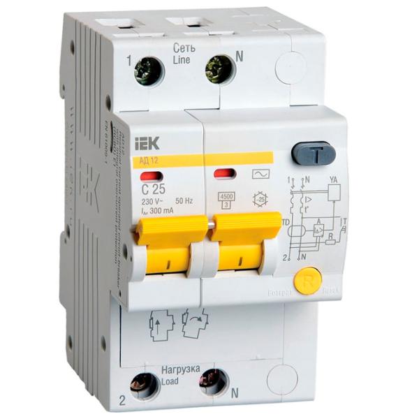 Дифференциальные автоматы IEK MAD10-2-025-C-300 25 A/ 220 В - 230 В photo 1 Дифференциальные автоматы IEK MAD10-2-025-C-300 25 A/ 220 В - 230 В photo 1