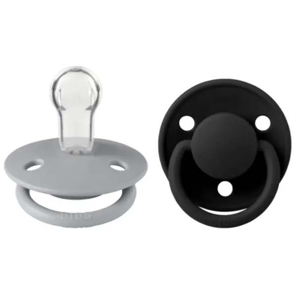 Suzetă cu tetina rotundă Bibs De lux 150218 Unisex/ 0 luni - 3 ani/ Silicon/ Multicolor photo 1