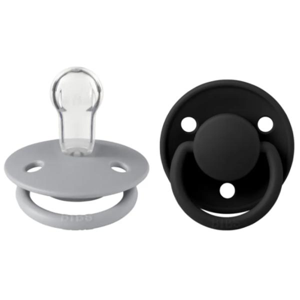 Suzetă cu tetina rotundă Bibs De lux 150218 Unisex/ 0 luni - 3 ani/ Silicon/ Multicolor photo 1