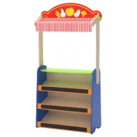 Ролевые игры VIGA 2-in-1 Wooden Role Play Toy "Theater and Grocery Store 3+ / Magazin alimentar photo 3