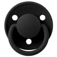 Соска круглая Bibs De lux 1010210C  Унисекс / 0 месяцев - 3 года / Силикон / Черный