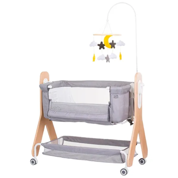 Детская кровать Chipolino Heart2Heart 0 месяцев - 3 года/ Gray photo 1