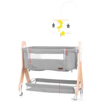 Детская кровать Chipolino Heart2Heart 0 месяцев - 3 года/ Gray photo 3
