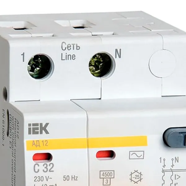 Дифференциальные автоматы IEK MAD10-2-040-C-300 40 A/ 220 В - 230 В photo 2
