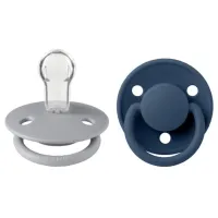 Suzetă cu tetina rotundă Bibs De lux 150225 Unisex/ 0 luni - 36 luni/ Silicon/ Multicolor