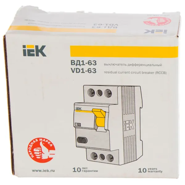 Întrerupătoare diferențiale IEK MAD10-4-050-C-100 32 A/ 220 V photo 7