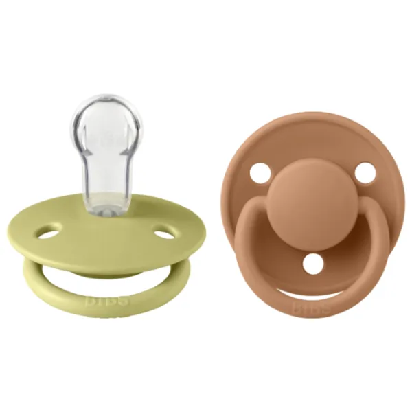 Suzetă cu tetina rotundă Bibs De lux 150230 Unisex/ 0 luni - 36 luni/ Silicon/ Multicolor photo 1