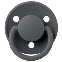 Соска круглая Bibs De lux 1010221C Унисекс/ 0 месяцев - 3 года/ Силикон/ Iron