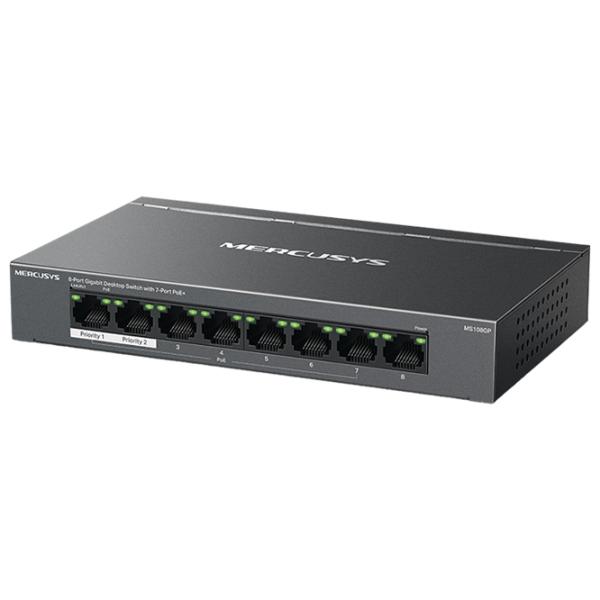 PoE Коммутатор Mercusys MS108GP Black photo 2