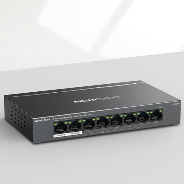 PoE Коммутатор Mercusys MS108GP Black photo 4