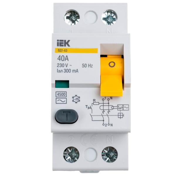 Întrerupătoare diferențiale IEK MDV10-2-040-300 40 A/ 220 V photo 1