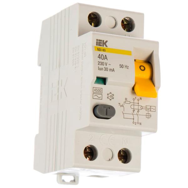 Întrerupătoare diferențiale IEK MDV10-2-040-030 40 A/ 220 V photo 1