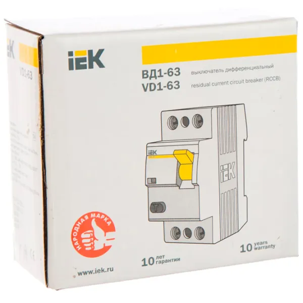 Întrerupătoare diferențiale IEK MDV10-2-040-030 40 A/ 220 V photo 4
