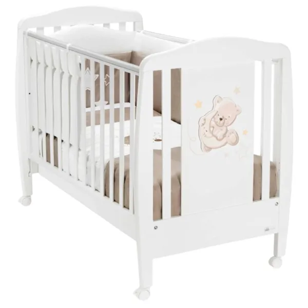 Pat pentru copii CAM Teddy 0 luni - 3 ani/ White photo 1