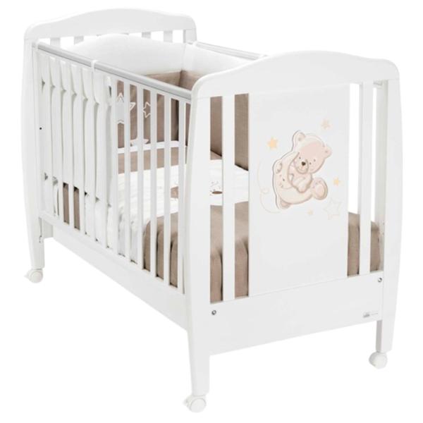 Pat pentru copii CAM Teddy 0 luni - 3 ani/ White photo 1