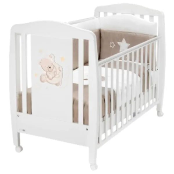 Pat pentru copii CAM Teddy 0 luni - 3 ani/ White photo 2