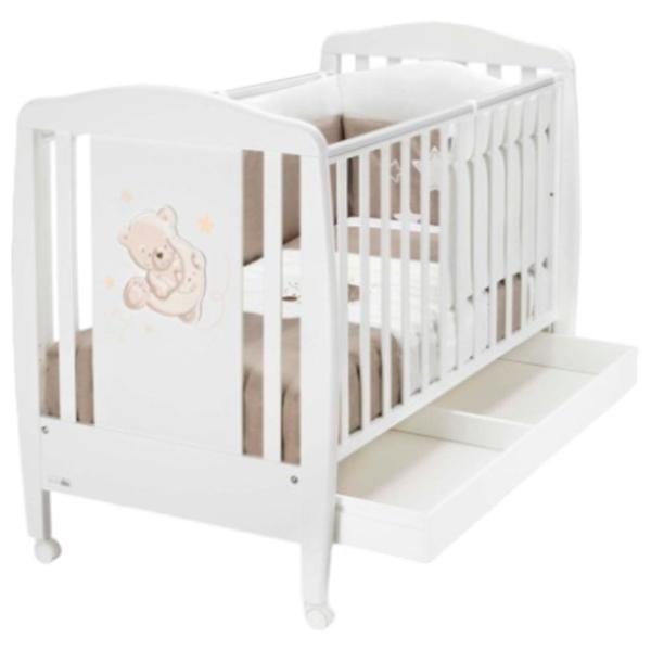 Pat pentru copii CAM Teddy 0 luni - 3 ani/ White photo 3