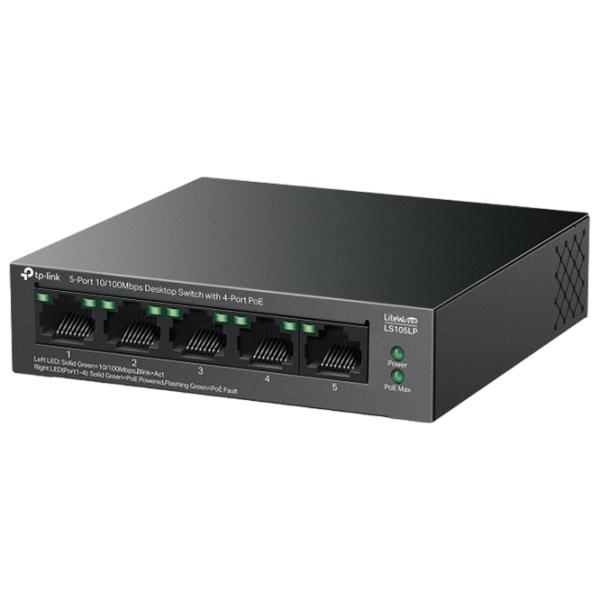 PoE Коммутатор TP-Link LS105LP Black photo 2