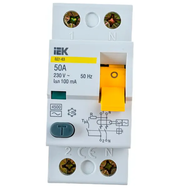 Întrerupătoare diferențiale IEK MDV10-2-050-100 50 A/ 220 V photo 1