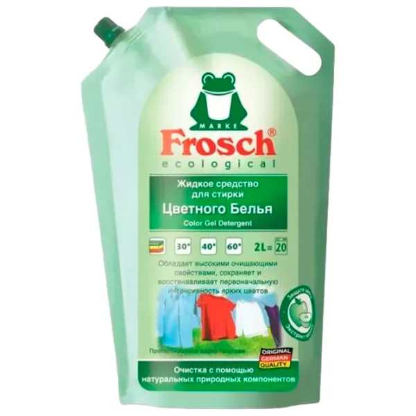 Gel de spălare Frosch Color Gel 2l Număr spălări:  photo 1