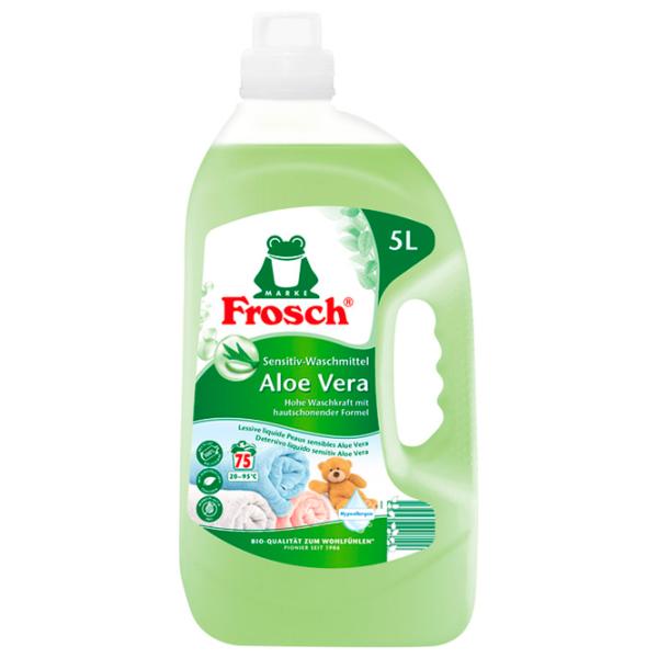 Гель для стирки Frosch Sensitive Detergent Aloe 5л Количество стирок: 75 photo 1 Гель для стирки Frosch Sensitive Detergent Aloe 5л Количество стирок: 75 photo 1