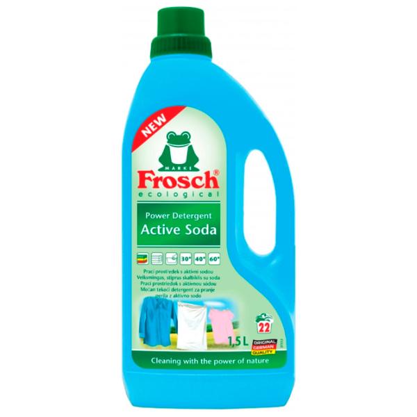 Гель для стирки Frosch Active Soda 1.5л Количество стирок: 22 photo 1 Гель для стирки Frosch Active Soda 1.5л Количество стирок: 22 photo 1