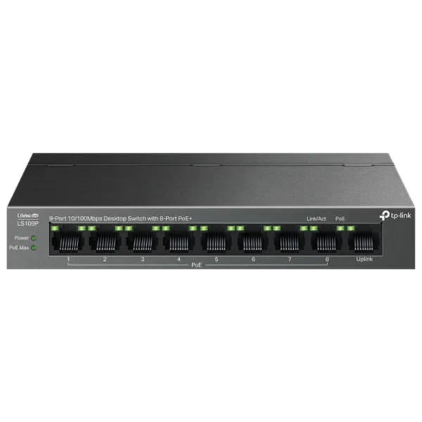 PoE Switch TP-Link LS109P Black photo 1