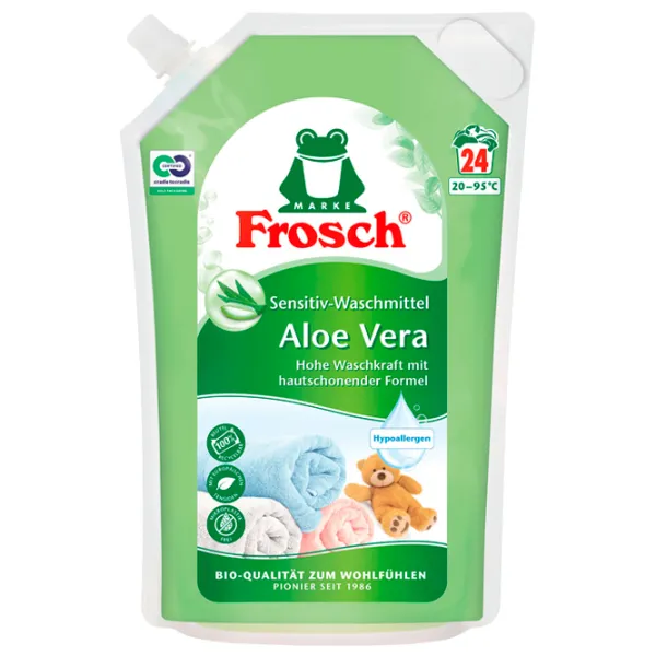 Gel de spălare Frosch Aloe Vera Gel 1.8l Număr spălări: 24 photo 1 Gel de spălare Frosch Aloe Vera Gel 1.8l Număr spălări: 24 photo 1