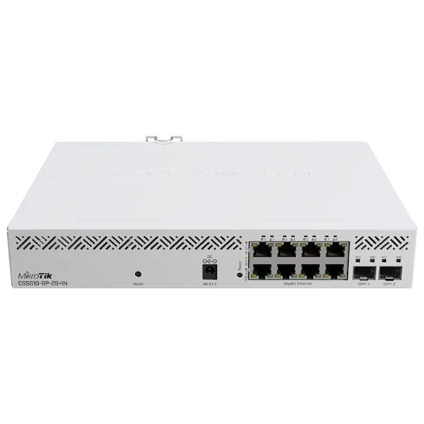 PoE Коммутатор Mikrotik CSS610-8P-2S+IN White photo 1