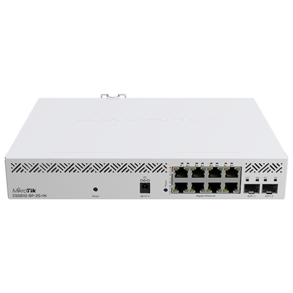 PoE Коммутатор Mikrotik CSS610-8P-2S+IN White photo 1