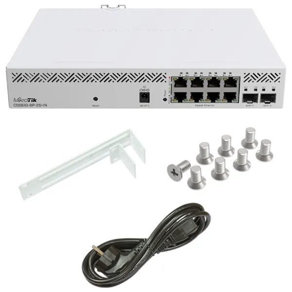 PoE Коммутатор Mikrotik CSS610-8P-2S+IN White photo 4