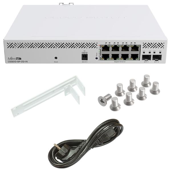 PoE Коммутатор Mikrotik CSS610-8P-2S+IN White photo 4