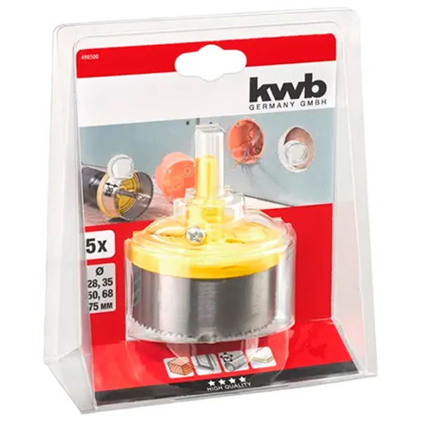 Set carote KWB K498500 Hexagonal photo 1 Set carote KWB K498500 Hexagonal photo 1