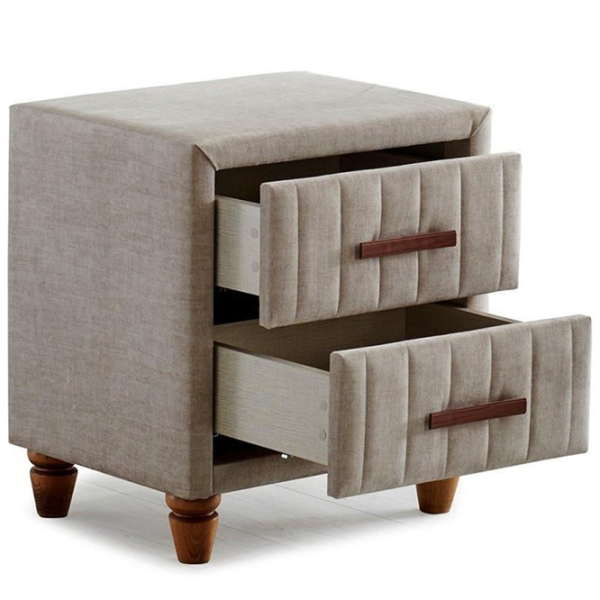 Noptiere Oskar Kapok Natur 57 x 52 x 45/ MDF/ Beige photo 3 Noptiere Oskar Kapok Natur 57 x 52 x 45/ MDF/ Beige photo 3