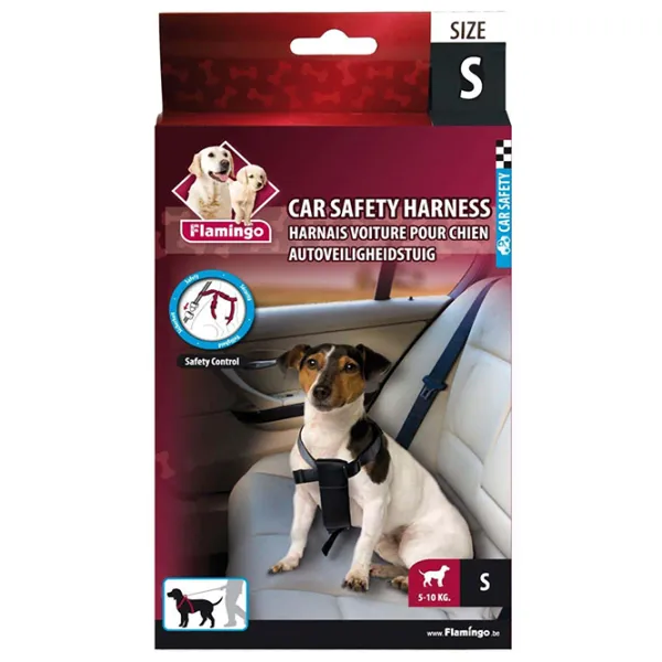 Шлейка Flamingo CAR SAFETY для собаки/ S photo 2