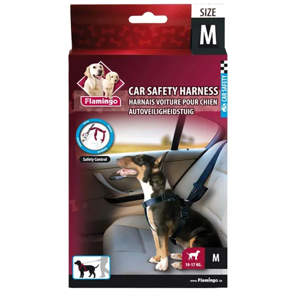 Шлейка Flamingo CAR SAFETY для собаки/ M photo 2