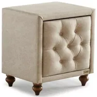 Noptiere Oskar GLASS Nirvana 57 x 52 x 45/ MDF/ Beige photo 2