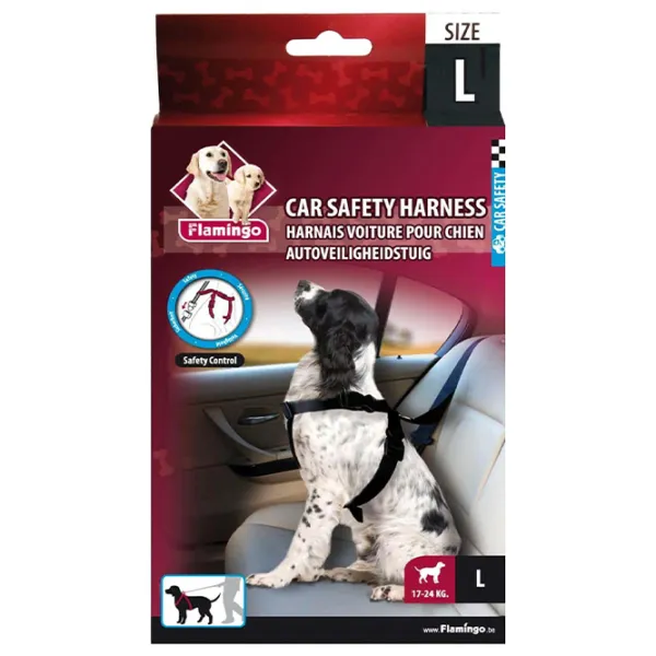 Шлейка Flamingo CAR SAFETY для собаки/ L photo 2