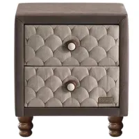 Тумбочки Oskar GLASS Borjen 57 x 52 x 45см/ МДФ/ Бежевый