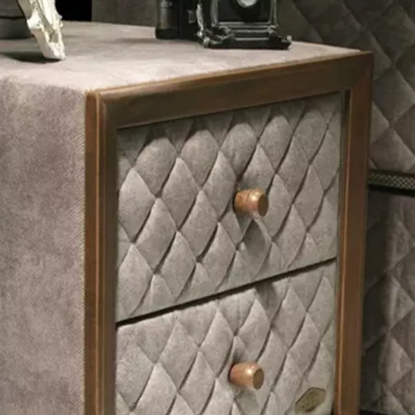 Noptiere Oskar GLASS Bamboo Sleep 57 x 52 x 45/ MDF/ Beige photo 2 Noptiere Oskar GLASS Bamboo Sleep 57 x 52 x 45/ MDF/ Beige photo 2
