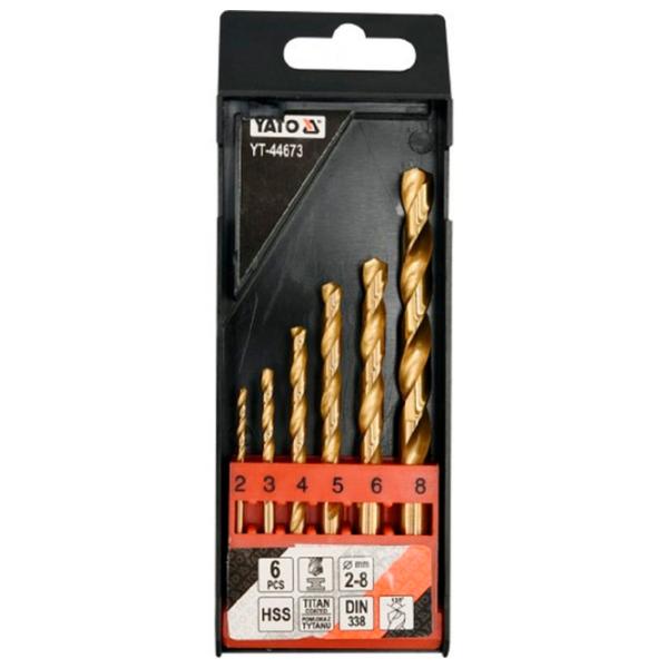 Set de burghie Yato YT44673 HSS-TIN photo 1