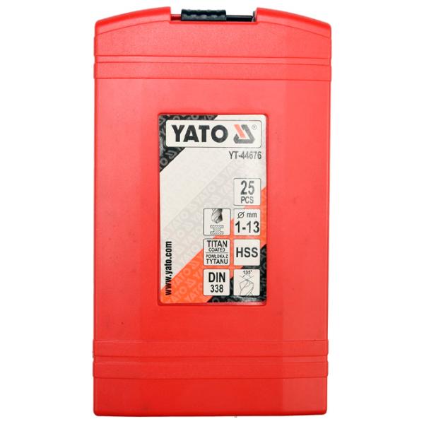 Set de burghie Yato YT44676 HSS-TIN photo 2