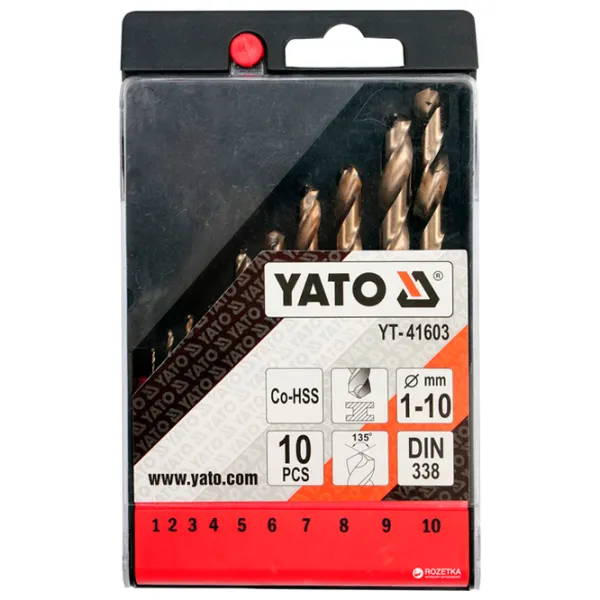 Set de burghie Yato YT41603 HSS-CO photo 2