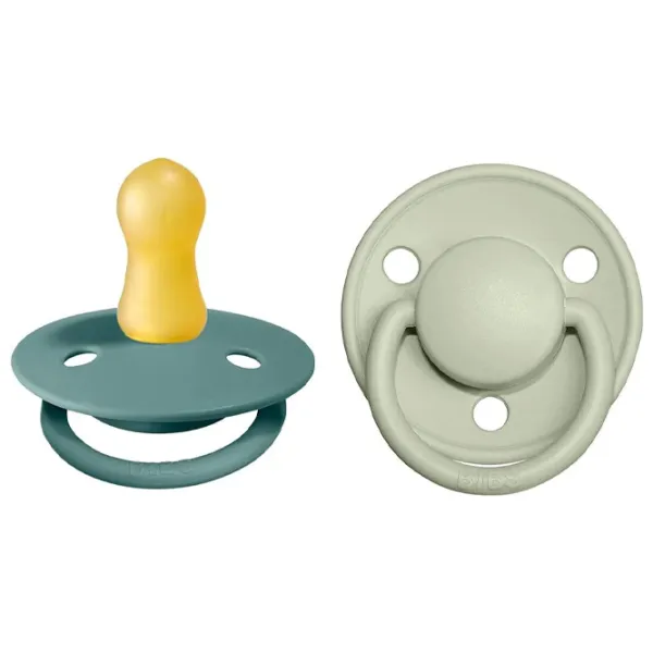 Suzetă cu tetina rotundă Bibs De lux 180226 Unisex/ 0 luni - 6 luni/ Latex/ Multicolor photo 1