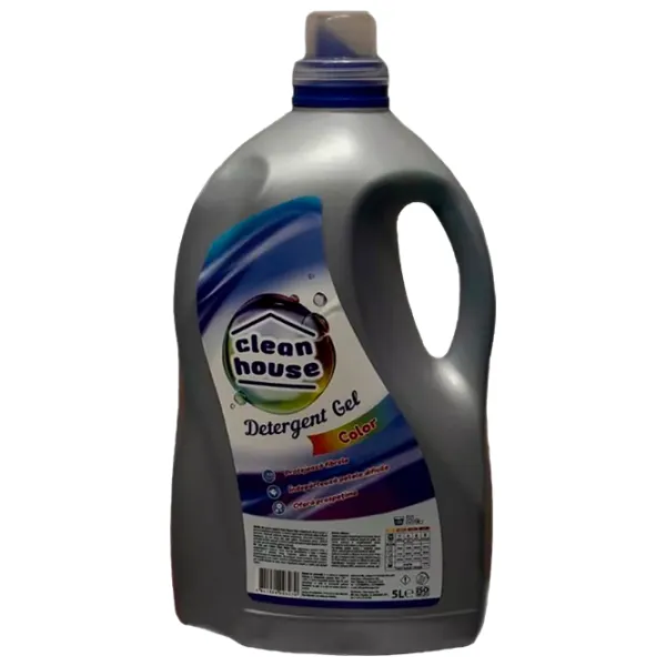 Gel de spălare Clean House Color Gel 5l Număr spălări: 100 photo 1 Gel de spălare Clean House Color Gel 5l Număr spălări: 100 photo 1