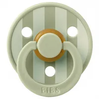 Suzetă cu tetina rotundă Bibs Colour 20016250C Unisex/ 6 luni - 18 luni/ Latex/ Green