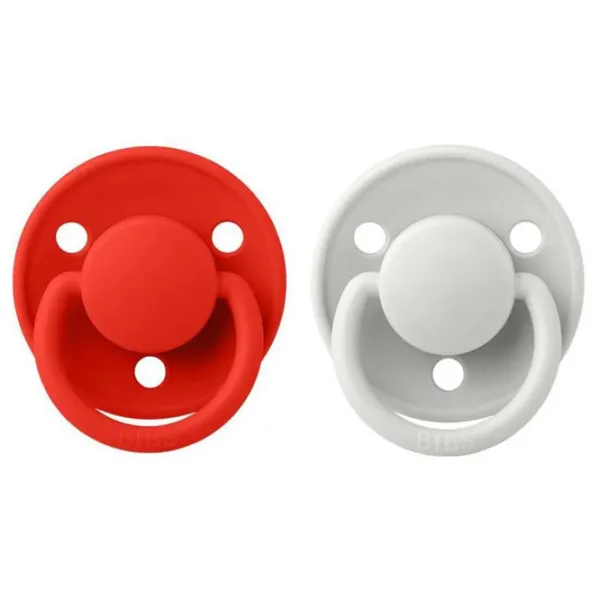 Suzetă cu tetina rotundă Bibs De lux 190235 Unisex/ 0 luni - 6 luni/ Latex/ Multicolor photo 1