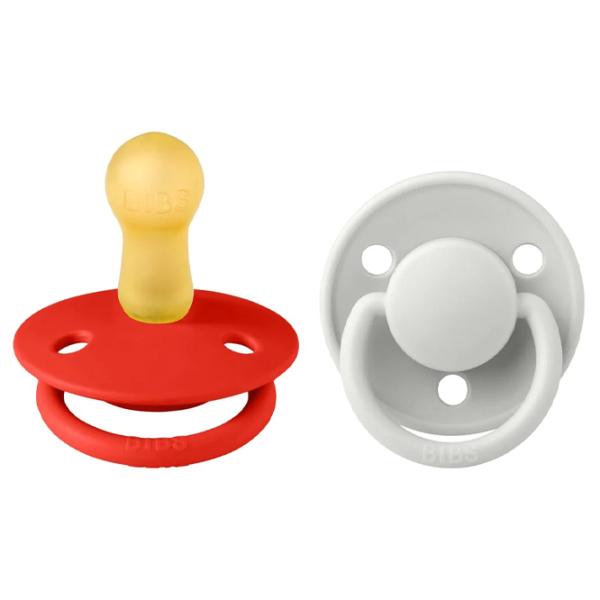 Suzetă cu tetina rotundă Bibs De lux 190235 Unisex/ 0 luni - 6 luni/ Latex/ Multicolor photo 2